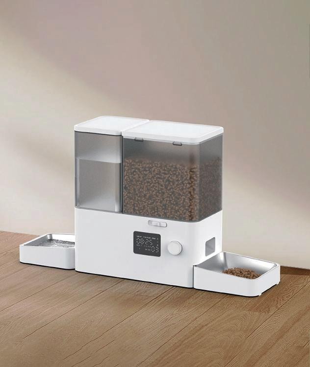 Intelligent Integrated Pet Feeder‑Dual‑Bowl‑Wi‑Fi‑Button PTM-30A1WIFI
